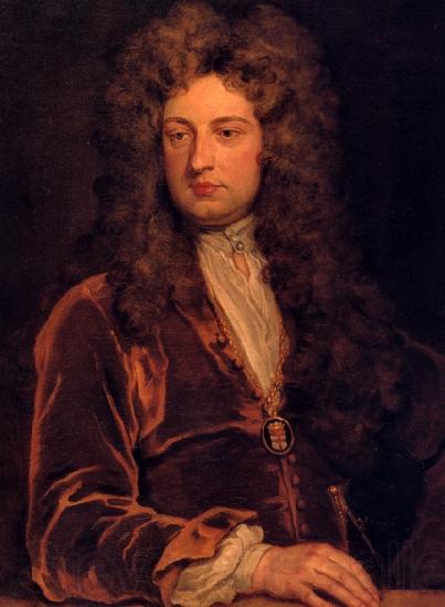 Sir Godfrey Kneller Portrait of John Vanbrugh Spain oil painting art